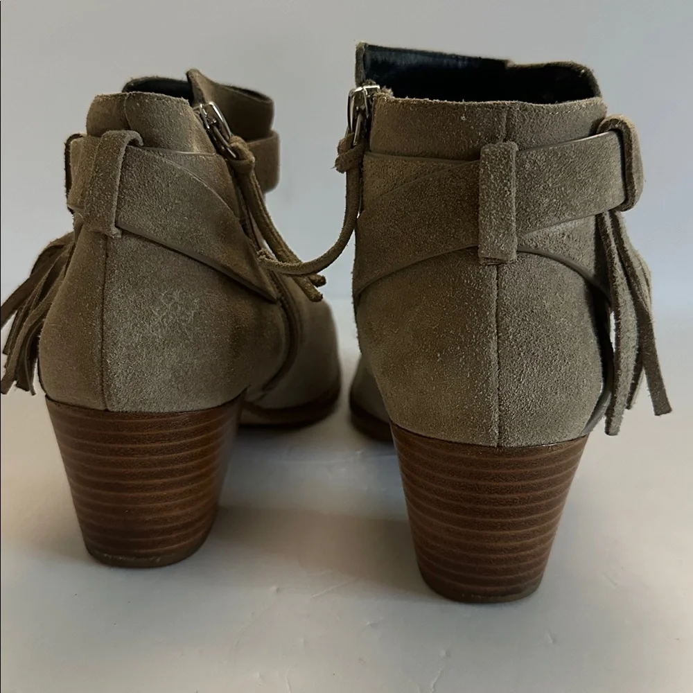 Rebecca Minkoff Taupe Suede Ankle Booties - Picture 5 of 8